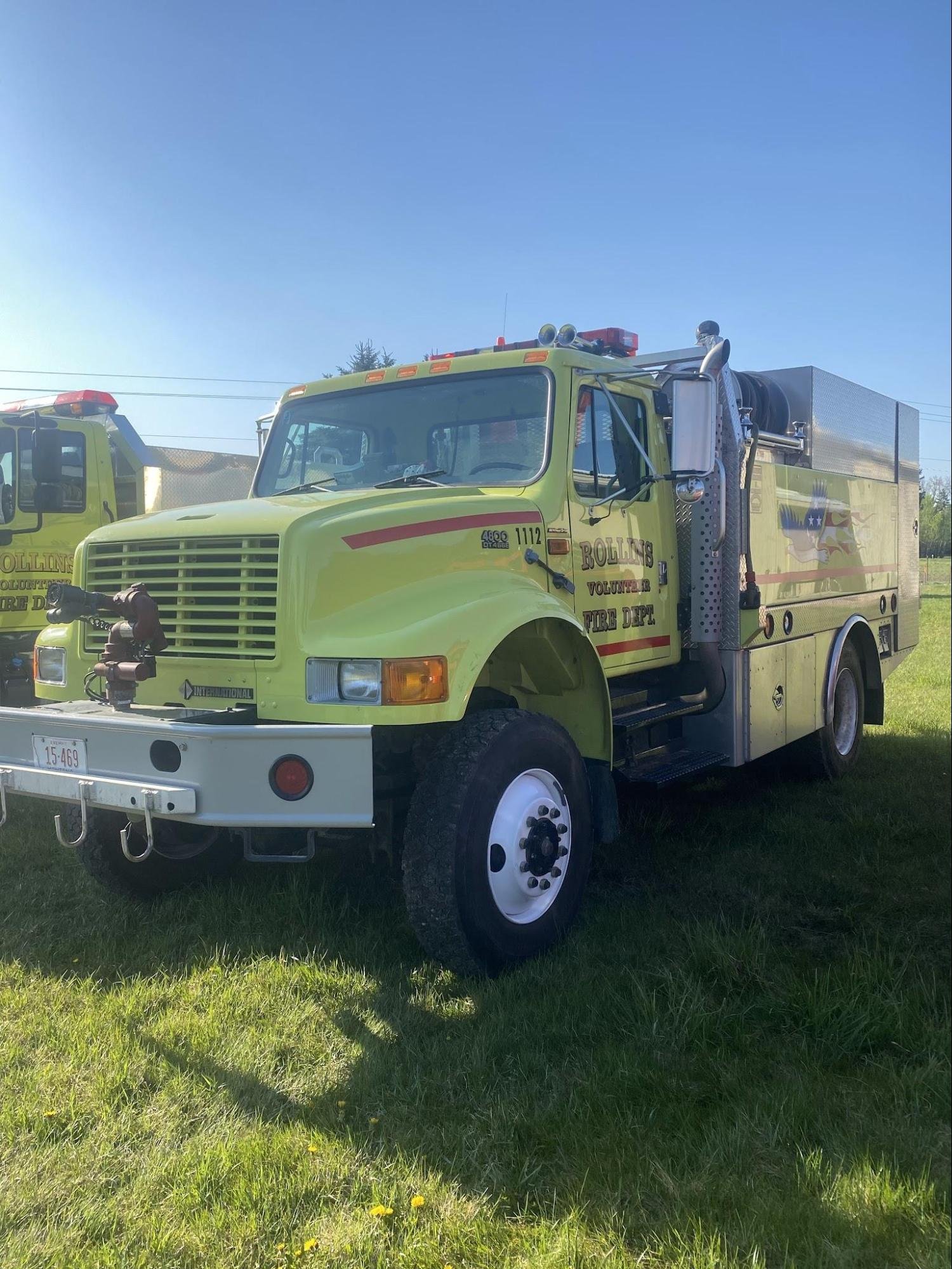 Engine 1112, a wildland engine and tender