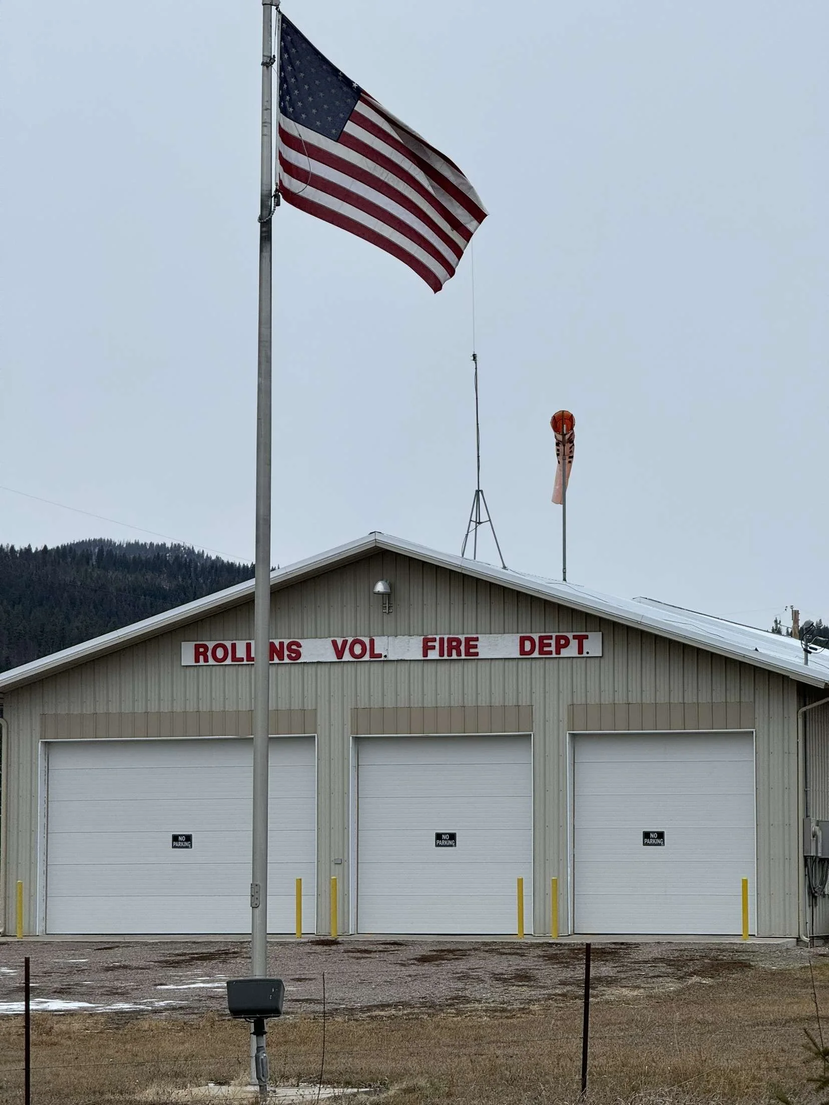 The Rollins fire hall